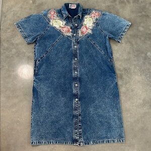 Vintage Western Denim Dress